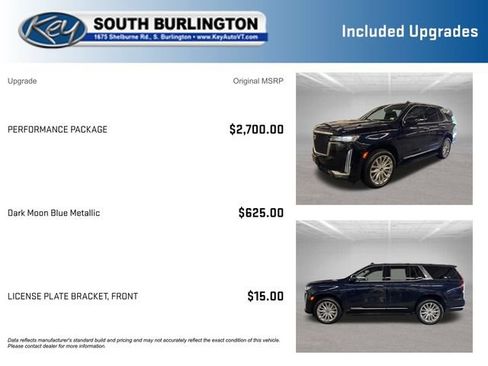 Used 2024 Cadillac Escalade Premium Luxury w/ Performance Package AWD/4WD image 3