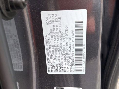 Used 2025 Honda Odyssey EX-L image 5