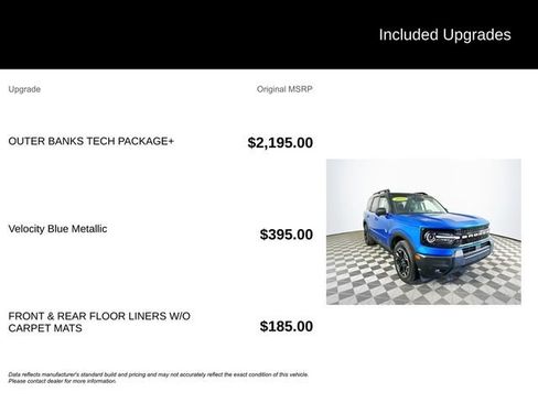Used 2025 Ford Bronco Sport Outer Banks w/ Outer Banks Tech Package+ AWD/4WD image 5