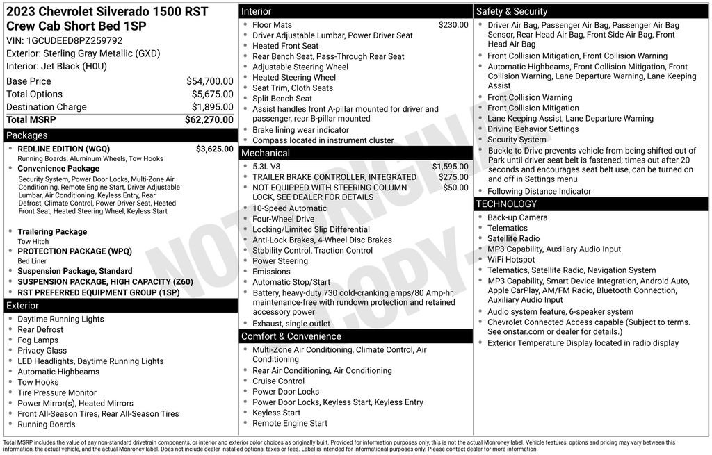 Used 2023 Chevrolet Silverado 1500 RST w/ Redline Edition AWD/4WD image 39