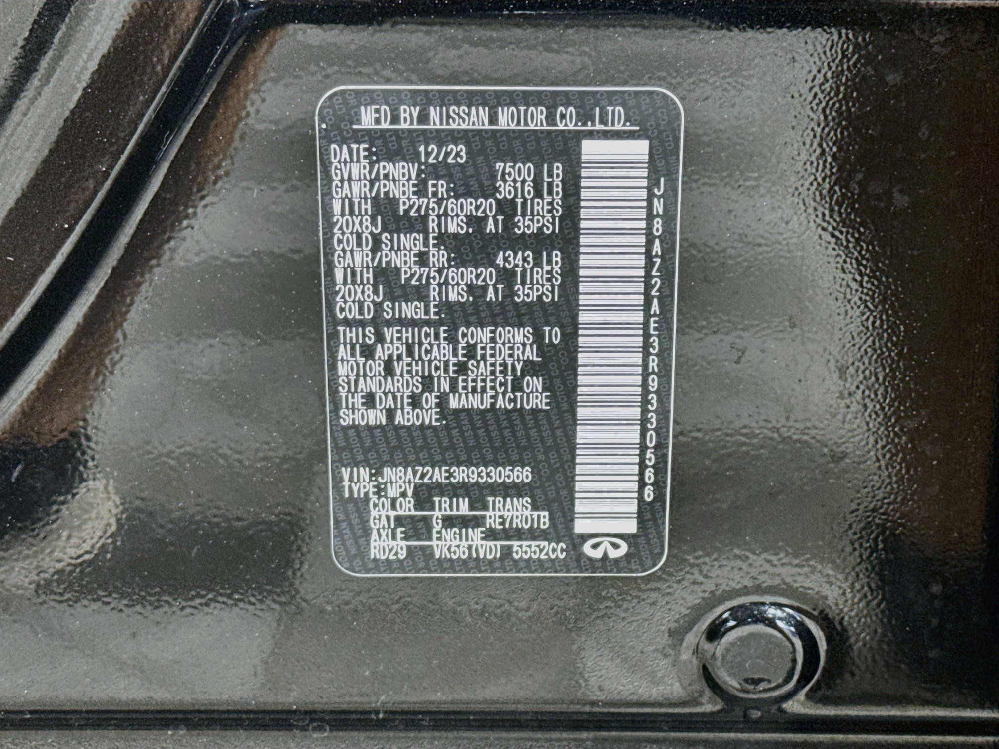Used 2024 INFINITI QX80 Luxe w/ Cargo Package AWD/4WD image 40
