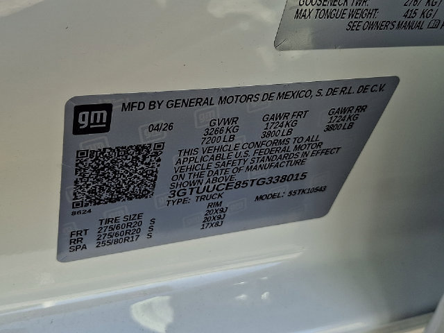 New 2026 GMC Sierra 1500 Elevation w/ Elevation Premium Package AWD/4WD image 20