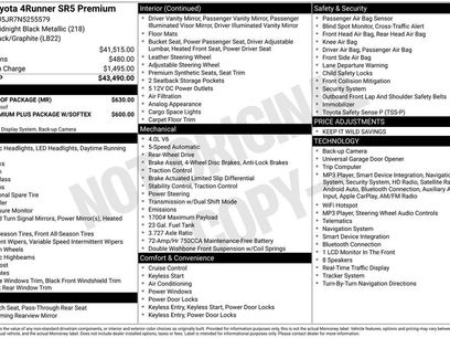 Used 2022 Toyota 4Runner SR5 Premium w/ Moonroof Package