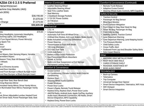 Used 2023 MAZDA CX-5 AWD 2.5 S w/ Preferred Package image 41