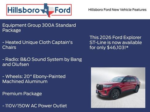 New 2026 Ford Explorer ST-Line w/ ST-Line Street Pack RWD image 5