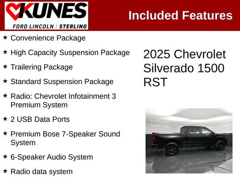 Used 2025 Chevrolet Silverado 1500 RST w/ True North Edition Plus AWD/4WD image 3