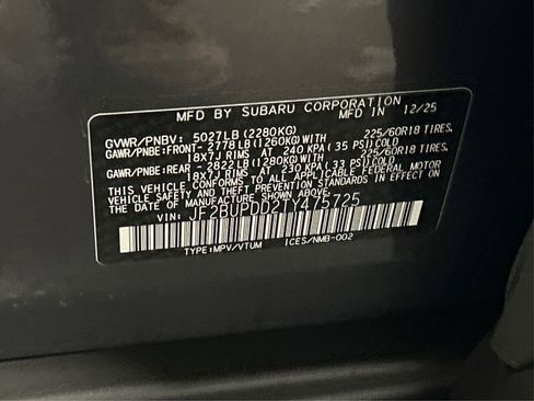 New 2026 Subaru Outback Limited AWD/4WD image 16