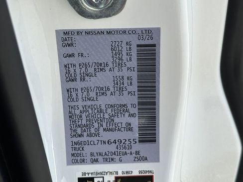 New 2026 Nissan Frontier S RWD image 26