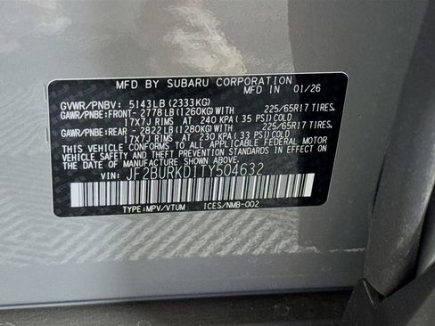 New 2026 Subaru Outback Wilderness AWD/4WD image 32