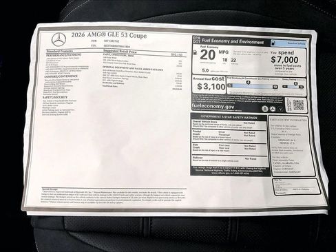 New 2026 Mercedes-Benz GLE 53 AMG 4MATIC Coupe image 19