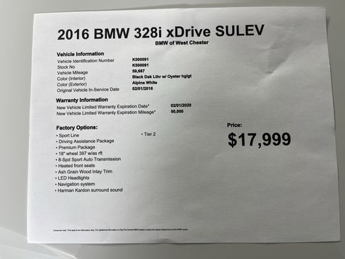 Used 2016 BMW 328i xDrive Sedan image 19