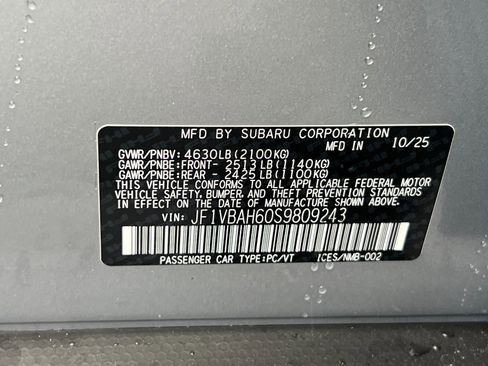 New 2025 Subaru WRX Premium image 26