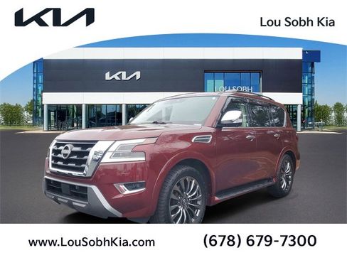 Used 2021 Nissan Armada Platinum w/ Captain's Chairs Package image 1