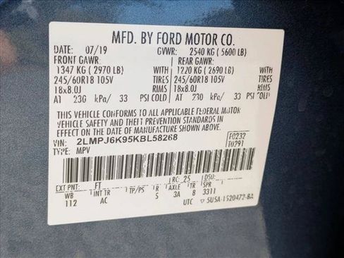 Used 2019 Lincoln Nautilus Select FWD image 25