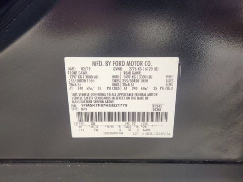 Used 2019 Ford Explorer Limited w/ Class III Trailer Tow Package FWD image 35