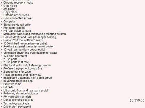 Used 2019 GMC Sierra 1500 Denali w/ Denali Ultimate Package AWD/4WD image 3