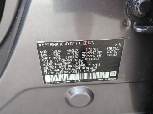Certified 2022 Honda HR-V LX image 30
