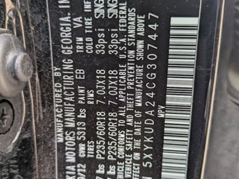 Used 2012 Kia Sorento EX w/ EX V6 Premium Pkg AWD/4WD image 16