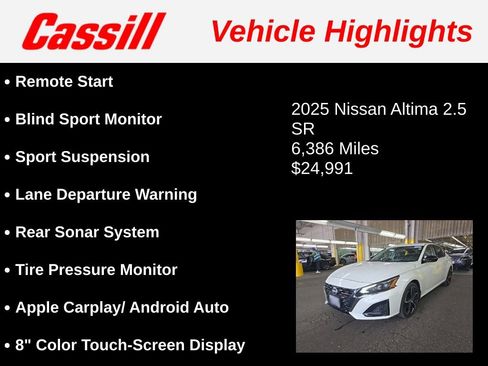 Used 2025 Nissan Altima 2.5 SR FWD image 3