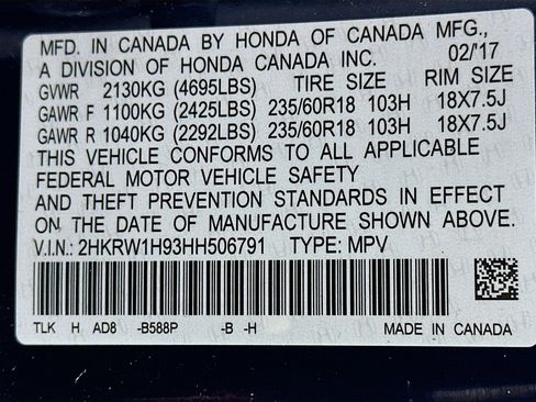 Used 2017 Honda CR-V Touring image 12