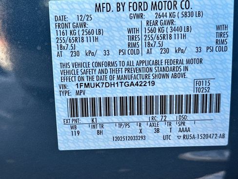 New 2026 Ford Explorer Active image 22