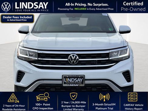 Certified 2023 Volkswagen Atlas Cross Sport SE w/ Black Wheel Package AWD/4WD image 3