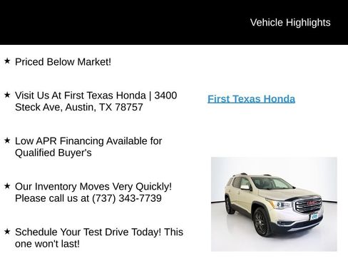 Used 2017 GMC Acadia SLT FWD image 9