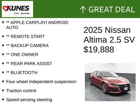 Used 2025 Nissan Altima 2.5 SV FWD image 2