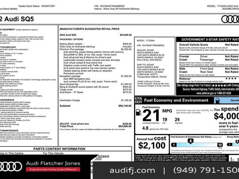 Used 2022 Audi SQ5 Premium Plus w/ Premium Plus Package image 3