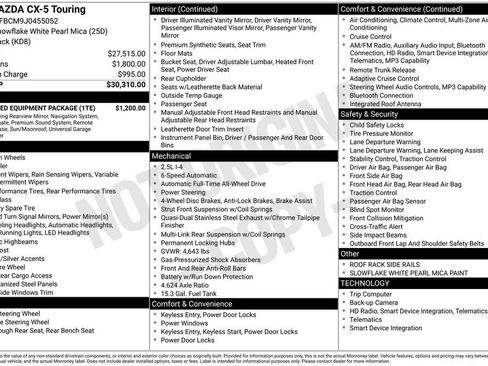 Used 2018 MAZDA CX-5 Touring w/ Preferred Equipment Package image 6