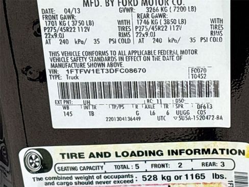 Used 2013 Ford F150 Limited AWD/4WD image 31