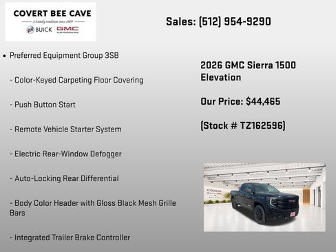 New 2026 GMC Sierra 1500 Elevation RWD image 14