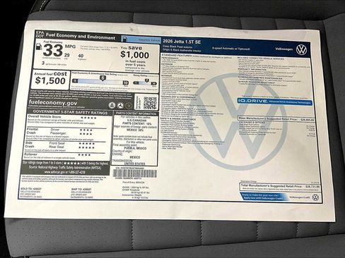 New 2026 Volkswagen Jetta SE image 33