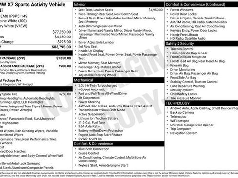 Used 2023 BMW X7 xDrive40i w/ Premium Package image 47