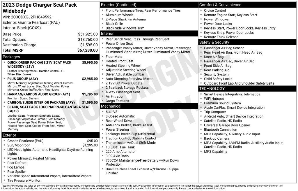 Used 2023 Dodge Charger Scat Pack RWD image 2