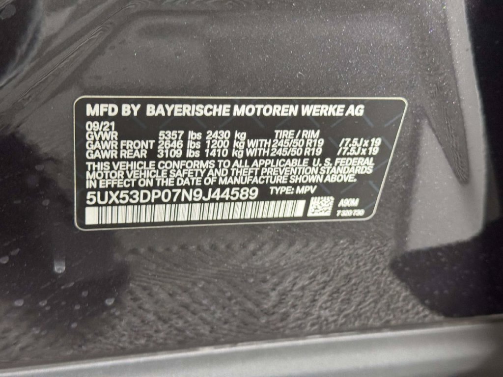 Used 2022 BMW X3 xDrive30i w/ Convenience Package AWD/4WD image 34