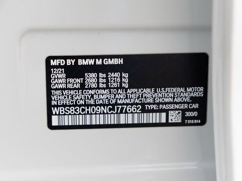 Certified 2022 BMW M5 w/ Competition Package image 44