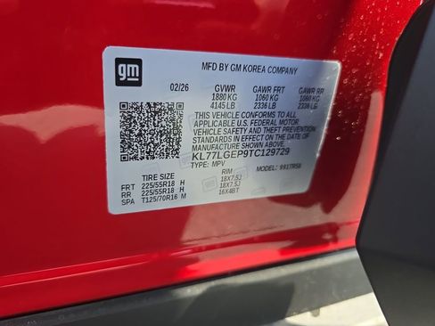 New 2026 Chevrolet Trax RS w/ Sunroof Package FWD image 37