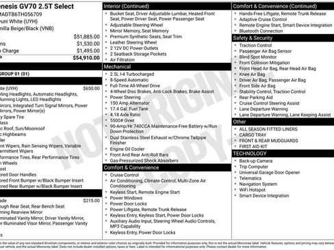 Certified 2026 Genesis GV70 2.5T Select AWD/4WD image 24