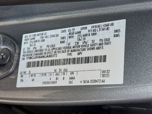 Used 2022 Ford Escape SEL image 37