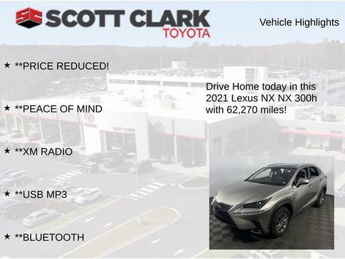 Used 2021 Lexus NX 300h AWD w/ Accessory Package 2 image 8
