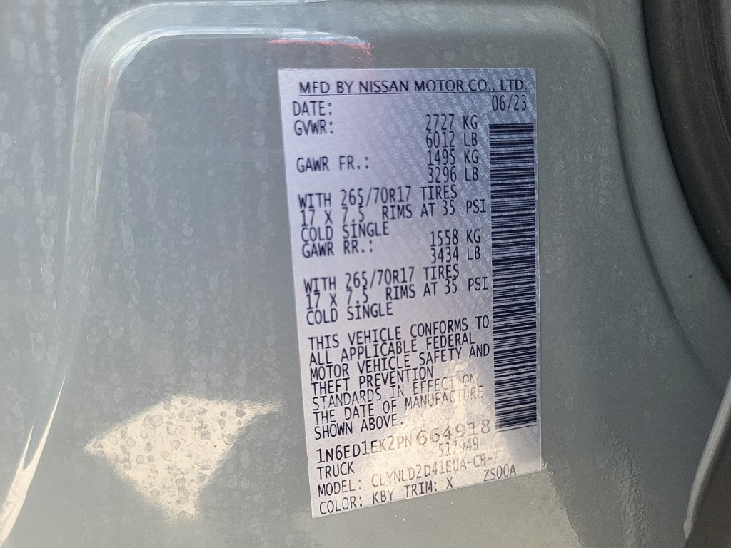 Used 2023 Nissan Frontier PRO-4X w/ Pro Convenience Package AWD/4WD image 25