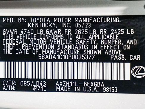 Used 2023 Lexus ES 300h w/ Premium Package image 42