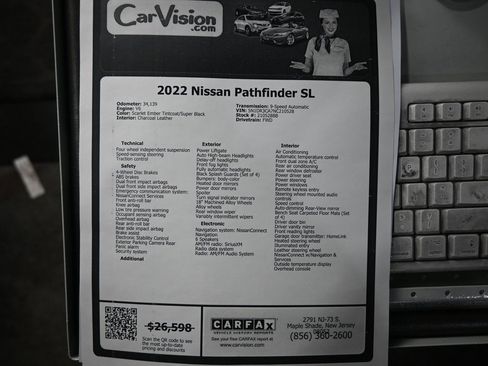 Used 2022 Nissan Pathfinder SL image 9