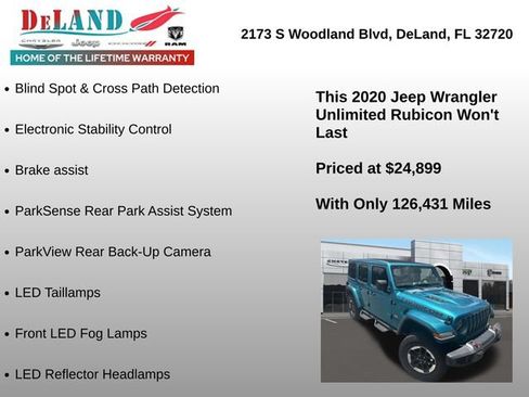 Used 2020 Jeep Wrangler Unlimited Rubicon AWD/4WD image 7