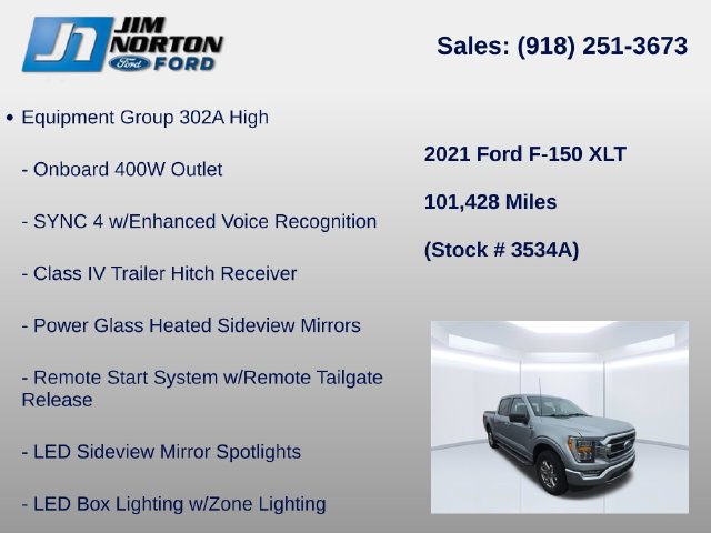 Used 2021 Ford F150 XLT w/ Equipment Group 302A High AWD/4WD image 8