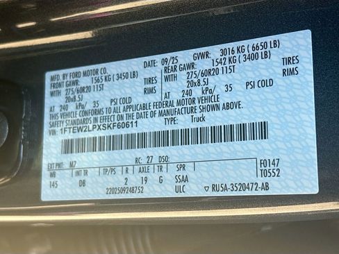 Used 2025 Ford F150 STX w/ STX Black Appearance Package AWD/4WD image 29