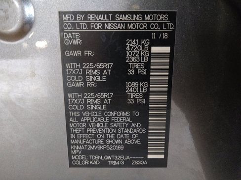 Used 2019 Nissan Rogue SV AWD/4WD image 33