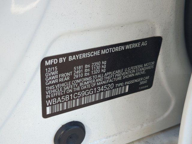 Used 2016 BMW 535i Sedan RWD image 26