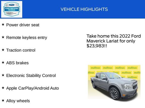 Used 2022 Ford Maverick Lariat FWD image 18